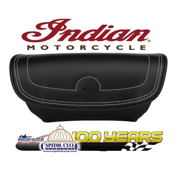 2016 Indian Chief Black Leather Handlebar Bag 287957701 for sale