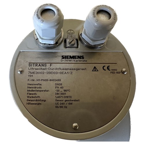 MJ691 Ultraschall Durchflussmessgerät Siemens 7ME3002-2BD03-0EA1-Z Sitrans S - Bild 6 von 6