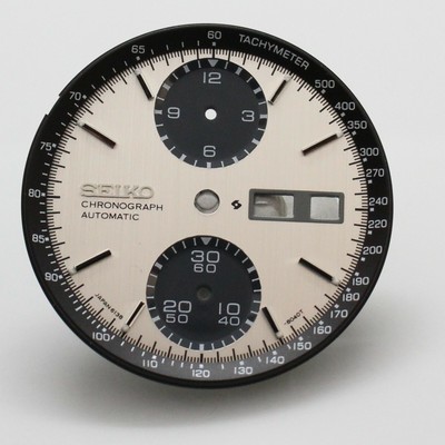 White Dial With Black Tachymeter Inner Dial Ring For Seiko Panda 6138-8020  8021 | eBay