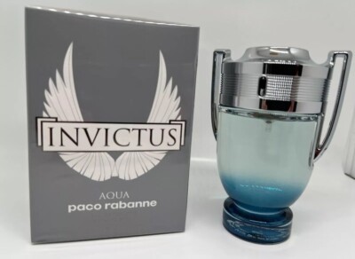 AQUA INVICTUS PACO RABANNE 3.4 FL oz / 100 ML Eau De Toilette Spray Sealed Box