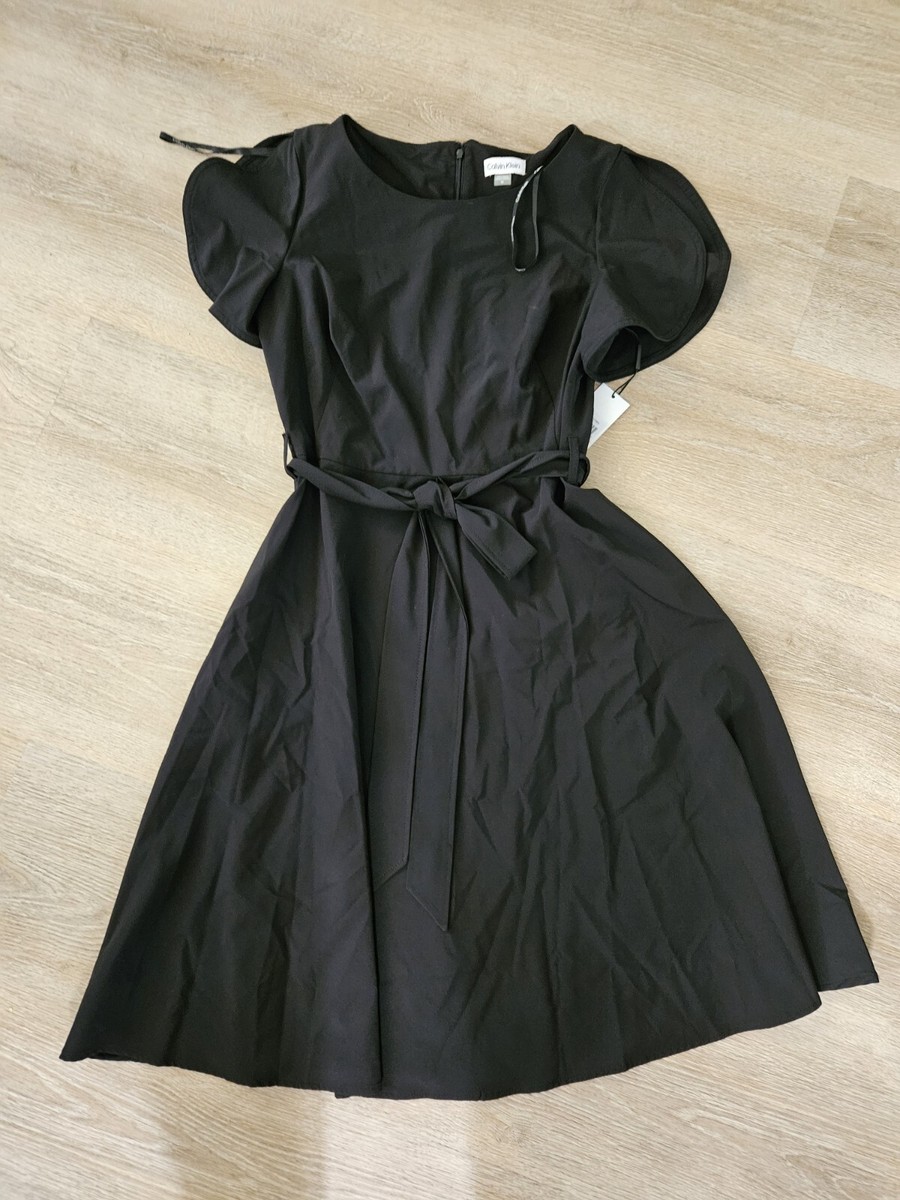 black short sleeve a line dress La Ligne Andie Dress | Black | Size M