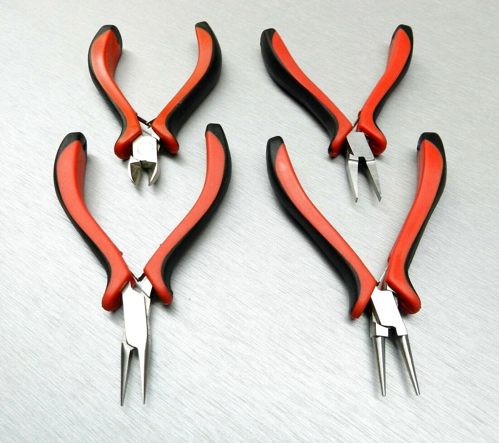 4 Piece Jewelers Pliers Set Wire Working Hobby Crafts Tools Jewelry Pliers.