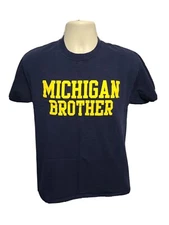 University of Michigan Brother Adult Medium Blue TShirt