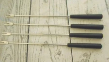  Set of Four Fondue Metal Different Color Forks Party Time