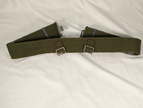 Danish Army ambidextrous Brown ammo mag pouch & OD green Webbing Combat belt S - Picture 11 of 16