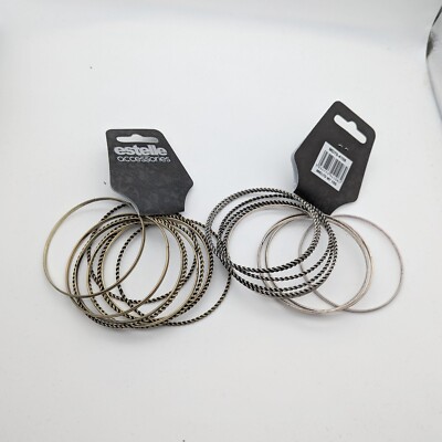 10 Sets mit 10 (100 Armreifen) Metall Armreifen Restposten Großhandel Schmuck