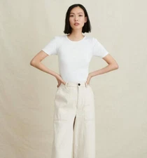 Alex Mill Remy Rib Tee - White Sz L