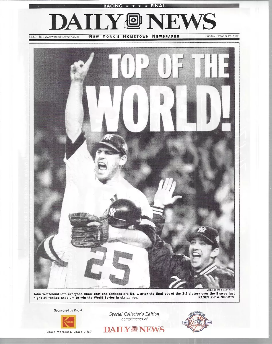 New York Yankees 1996 World Series Title New York Daily 