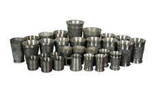 Vintage 29 Pc Lot German Zinn Pewter Schnapps...