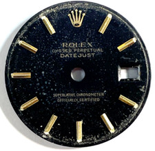 Vintage Rolex Oyster Perpertual DateJust Watch Dial For 26mm Case 6517 6519 6197