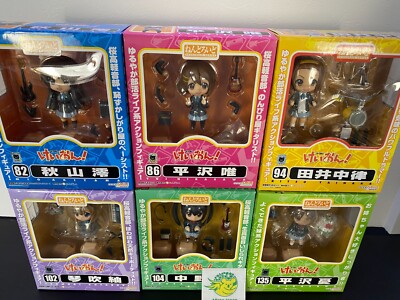 K-ON Azusa Yui Mio Tsumugi Ritsu Ui 6 Set Good Smile Nendoroid Action ...