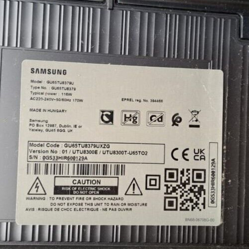 Mainbord BN41-02756B Smart TV SAMSUNG GU65TU8379U