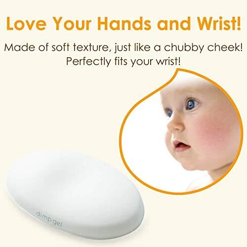 ELECOM wrist rest dimp gel white MOH-DG01WH from Japan N2 - Image 2 of 4