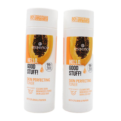 2x essence HELLO, GOOD STUFF! SKIN PERFECTING TONER Gesichtswasser 2x100ml - NEU