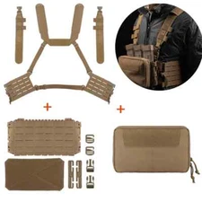 Tactical ARC Chest Rig Kit V3 Multi-purpose MOLLE Mag Pouch GP Bag Quick Release