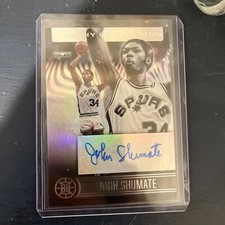 2020-21 Illusions John Shumate Trophy Collection Signatures Auto Spurs Foil VTG