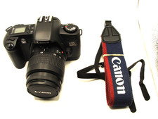 Canon EOS Rebel G 35mm Film Camera Tested Clean Body No Sticky Lens Cap