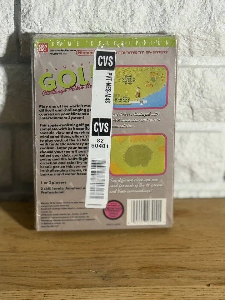 Bandai Golf Challenge Pebble Beach NES Game Sealed - Image 3 of 4