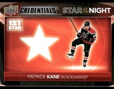 2021-22 Upper Deck Credentials #1S-6 Patrick Kane Star of the Night: First Star