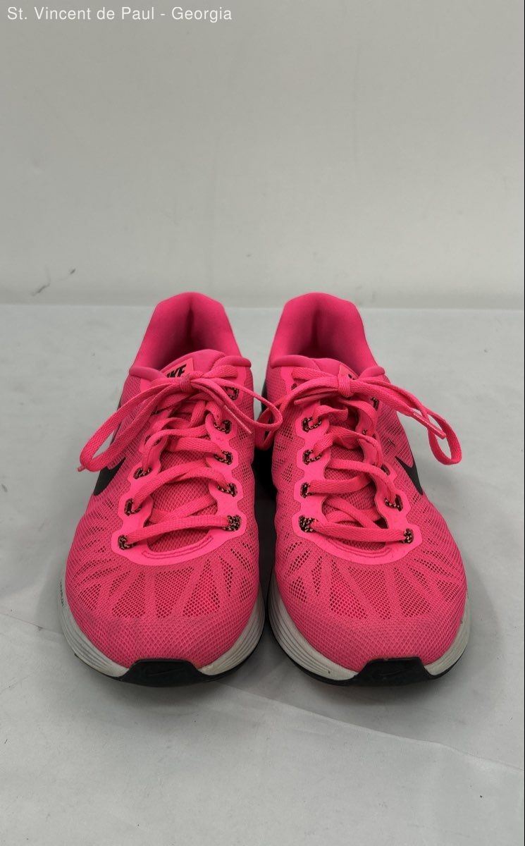 Nike Lunarglide 6 Pink Solid Athletic Running Shoe Women's Size 6.5 image 2