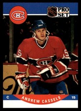 1990-91 Pro Set Andrew Cassels #615 Montreal Canadiens NHL Hockey