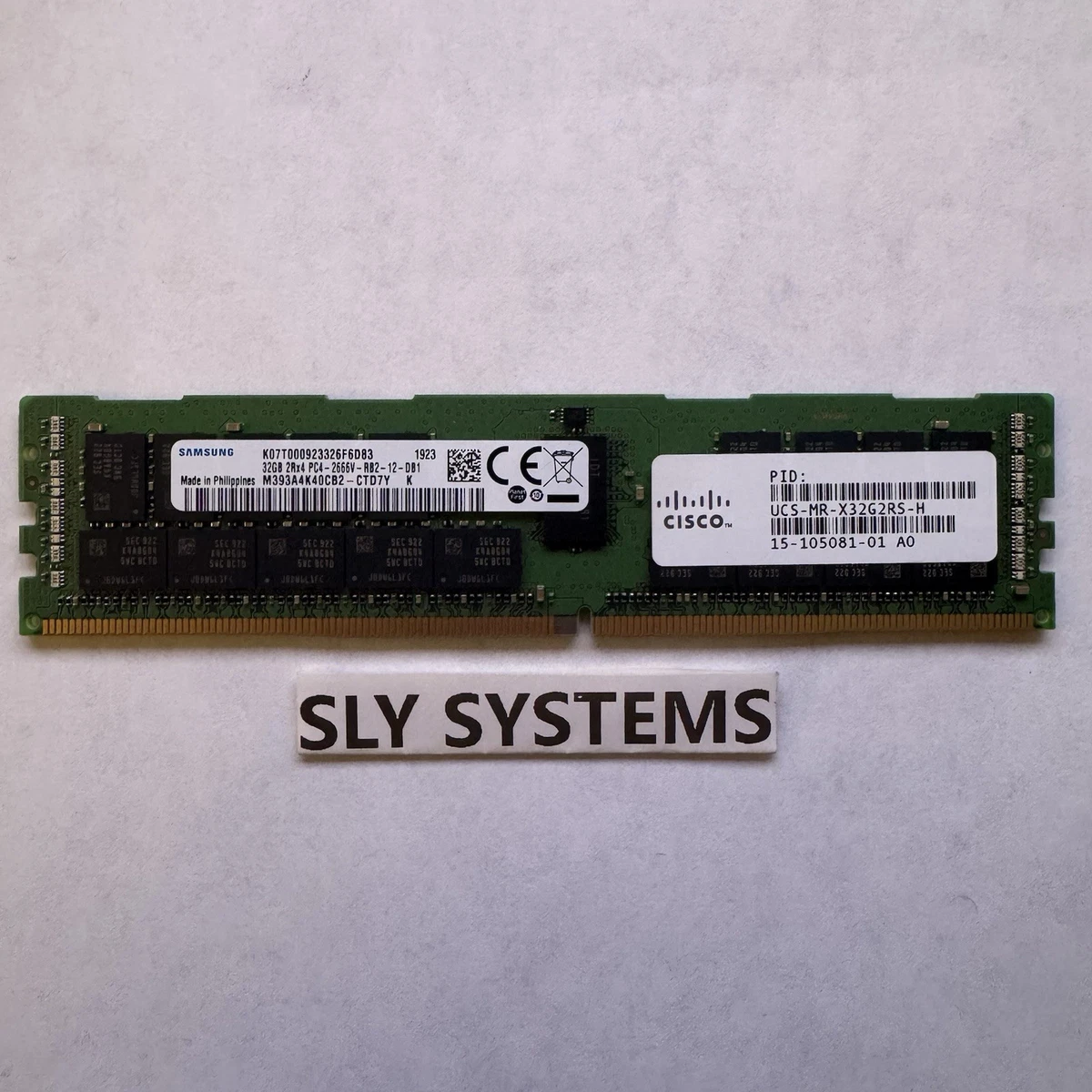Samsung DDR4 SDRAM Network Server 32 GB Capacity per Module Memory