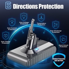 9500mAh For Dyson V8 Battery SV10 Absolute V8 Animal Exclusive Cordless Battery