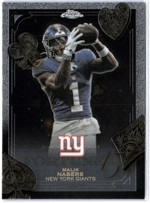 2025 TOPPS CHROME FOOTBALL FORTUNE 15 MALIK NABERS GIANTS | eBay