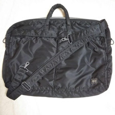 PORTER Tanker 2Way Briefcase Shoulder Bag Black Nylon Yoshida Japan Used