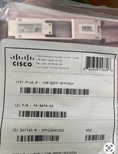 Original Cisco CVR-QSFP-SFP10G. New Sealed W/hologram In Stock.