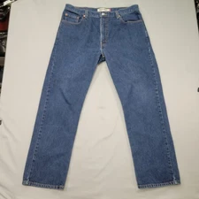 Levis Mens 505 Regular Fit Straight Leg Jeans W40 L32 Classic Everyday Wear Core