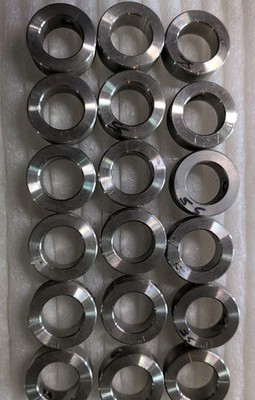 Lot of (20) 1 inch Shaft Collars, Set Screw, Zinc Coating New/ Open Box