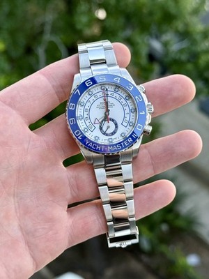 Rolex Yachtmaster II 116680 Blue Hands 44mm w/ 2026 Rolex Service Card