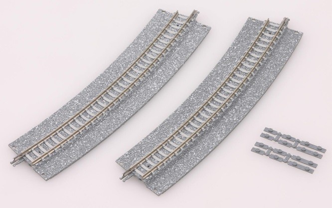 Tomytec 977844 - N 4 Tracks, Curved, With Wide Ballast Bed, 22.5°, R 391 Mm