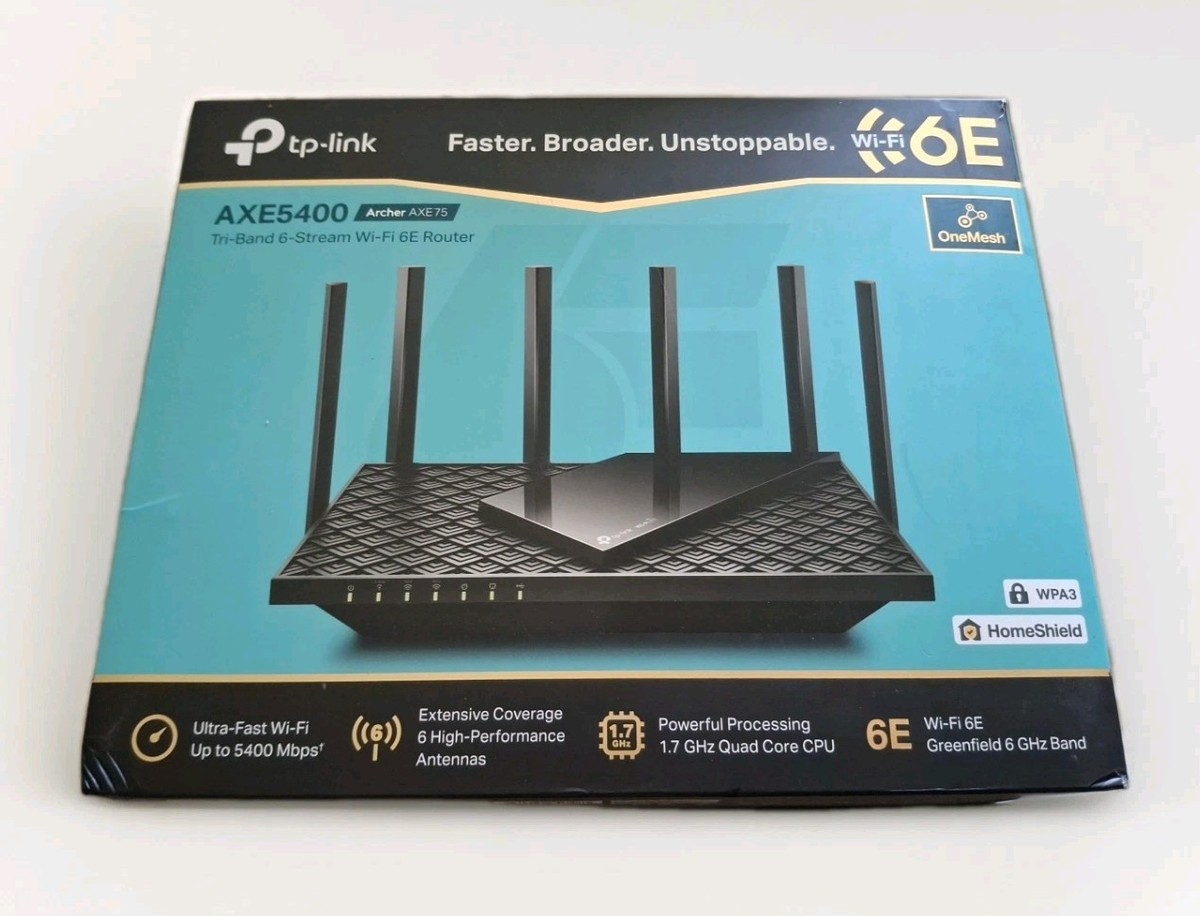 TP-Link AXE75/A WiFi ルーター AXE5400 トライバンド Archer AXE75 | AXE5400 トライバンド ギガビット Wi-Fi 6Eルーター