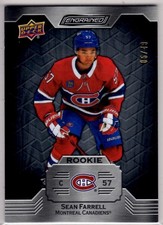 2023-24 Upper Deck Engrained Sean Farrell Ebony Rookie Card # 151