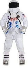Deluxe Astronaut Suit Adult Costume  White  One Size