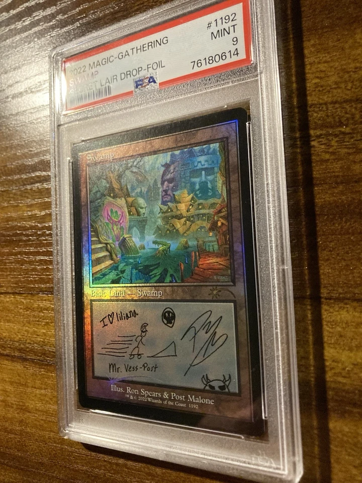 MTG✨SWAMP Retro Frame FOIL✨SLD - POST MALONE : The Lands PSA 9 Mint 2022 - Image 4 of 4