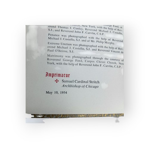 THE CATHOLIC Prayer Book The Catholic Press 1954 HC Gold Gilded Ribbon Bookmark - Photo 7/8