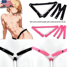 Male Chastity Cage Belt Elastic Auxiliary Adjustable Strap Underwear Accessories