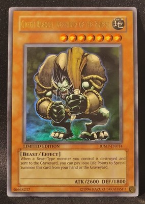 Yugioh Green Baboon Defender of the Forest JUMP-EN014 [EX] Ultra Rare Jump Promo