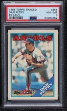 1988 Topps Traded Box Set Collector's Edition (Tiffany) Dan Petry PSA 8 11rv