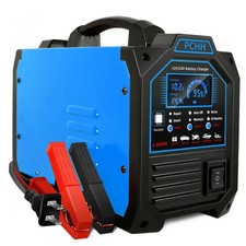 PCHH 12V 24V Car Battery Charger Heavy Duty, 0-15A Automatic Battery Maintainer,