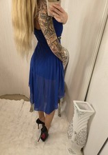 Kleid damenkleid minikleid abendkleid Strass Steine Steinchen glitzer luxus...