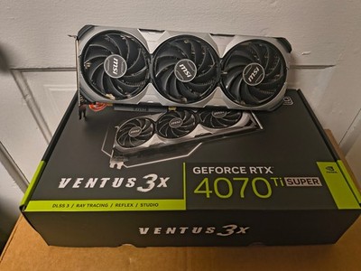 MSI GeForce RTX 4070 Ti SUPER 16G VENTUS 3X BLACK OC 16GB Graphics Card