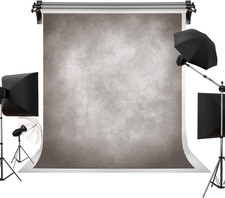 5X7Ft Vintage Backdrops Abstract Grey Portrait Photo Backdrop for Photography St
