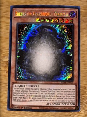 Erebus the Underworld Monarch  Secret Rare RA04-EN019  