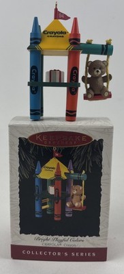 Hallmark Crayola Crayon Bright Playful Colors Keepsake Ornament 1994