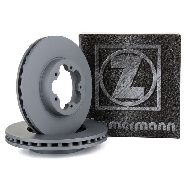 Zimmermann Bremsscheiben Satz FüR Ford Transit / Tourneo 260/280/300 FWD Vorne-image