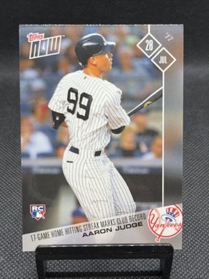2017 Topps NOW: #407 Aaron Judge 17 Game Hit Streak RC NM-MT OR BETTER